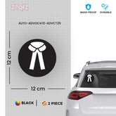 Zaqiz Stickers Advocate Stickers – Elegant Emblem for Cars and Bikes